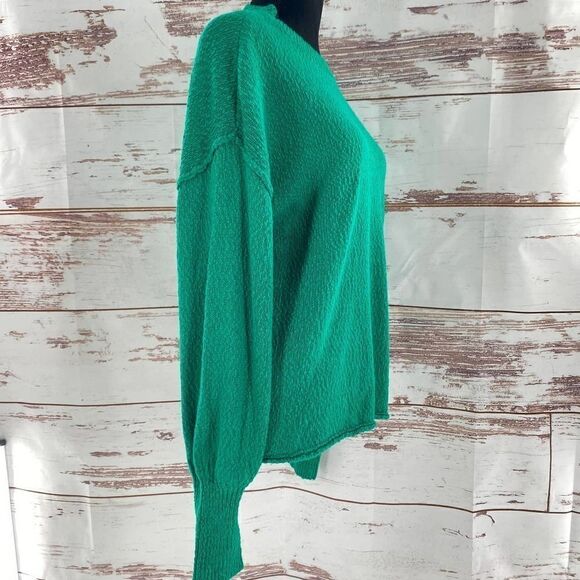 NWT ABOUND Drop Shoulder Knit Green Lake Sweater Size Large - Picture 5 of 11